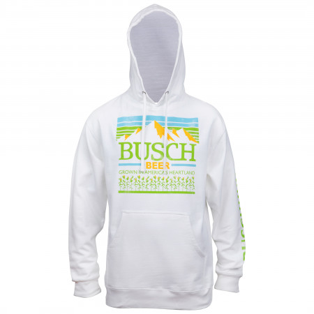 Busch Brewed In America's Heartland White Hoodie